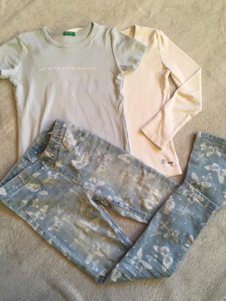 Motylikove rifle a benetton tricka, h&m,116