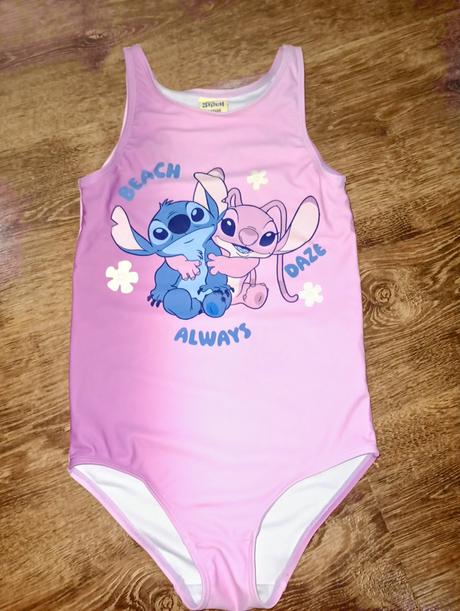 Dievčenské jednodielne plavky stitch, disney,134
