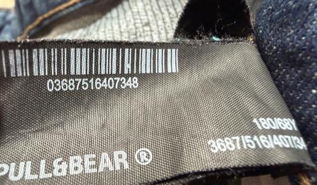 Pánske riflové kraťase baggy, pull&bear,34
