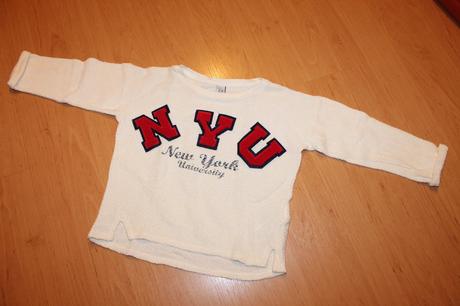 Moderny sportovy skrateny pulovrik, zara,128