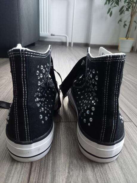 Plátenky čierne členkové, 40