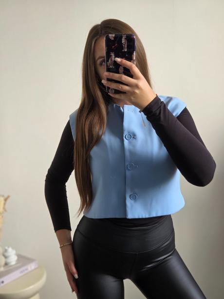 Zara modrá vestička m, zara,m