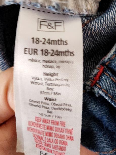 Riflové šortky, f&f,92