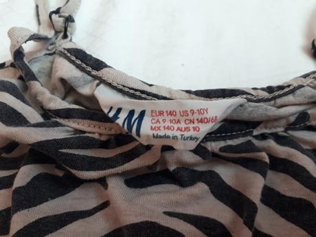 Letný overal so zvieracou potlacou, h&m,140