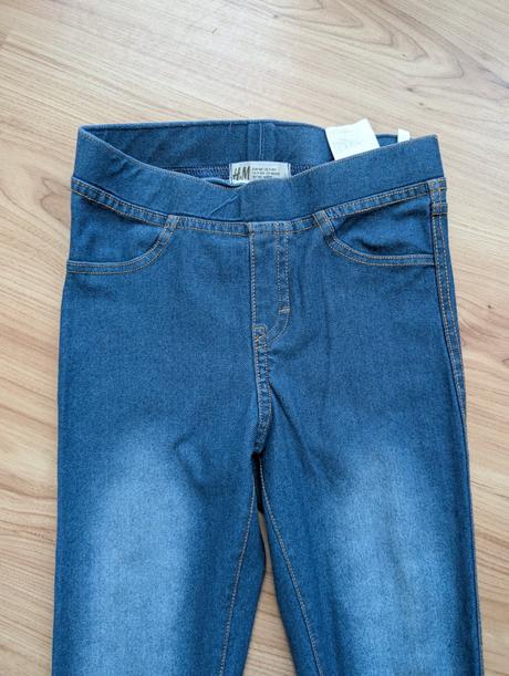 Rifľové legíny, h&m,140