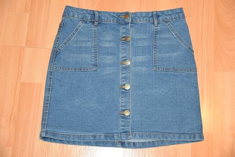 Riflová suknička, 164