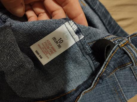 Tehotenské jeansy, mothercare,38