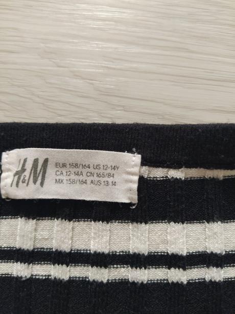 Paskovany top 158-164, h&m,s