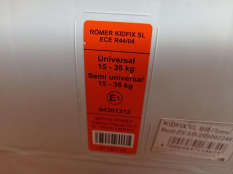 Autosedačky römer kidfix sl15-36kg dvojičky, 