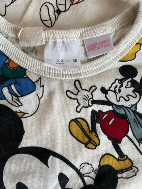 2x mickey tričko zara, zara,98