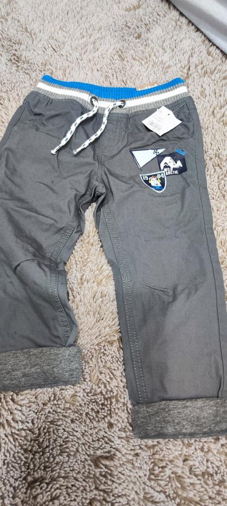 Chlapčenské zateplené nohavice, c&a,98