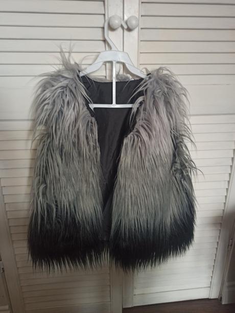 Ombre huňatá vesta, coccodrillo,152