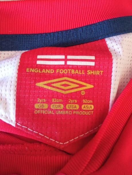 Chlapčenské športové tričko england červené (2r.), umbro,92