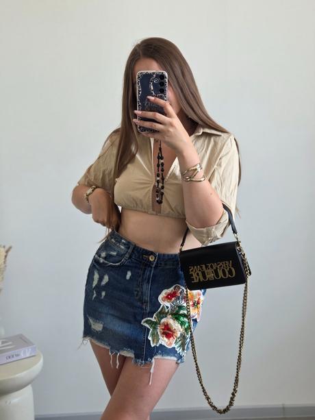Zara rifľová sukňa s, zara,s
