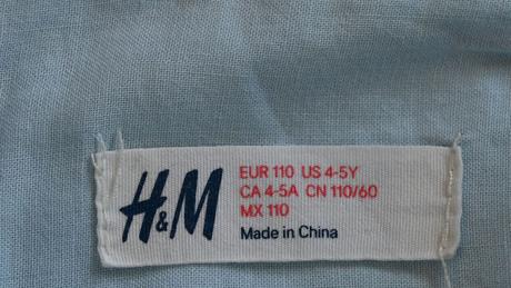 Letné šaty h&m 110cm, h&m,110