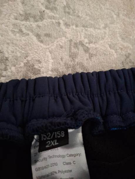 Softshelove nohavice, 152