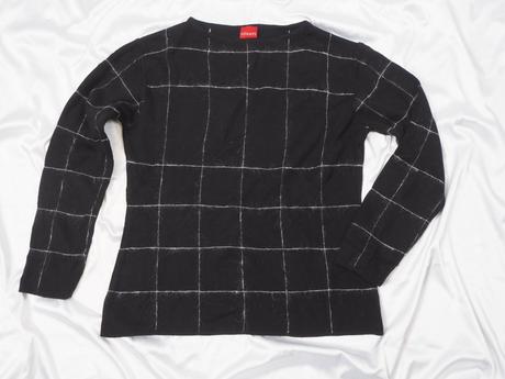 Luxusný čierny vlnený pulover olsen, 44