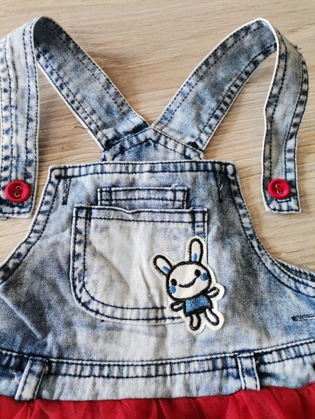 Dievčenský štýlový set - šaty a tričko, 74