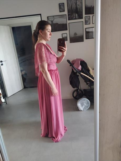 Spoločenské šaty ružové trendydol, 40 / l