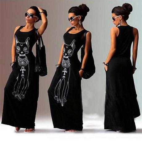 Maxi saty cat, l / m