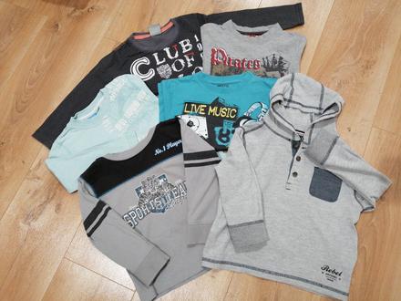 6x tričko dlhý rukáv, 98