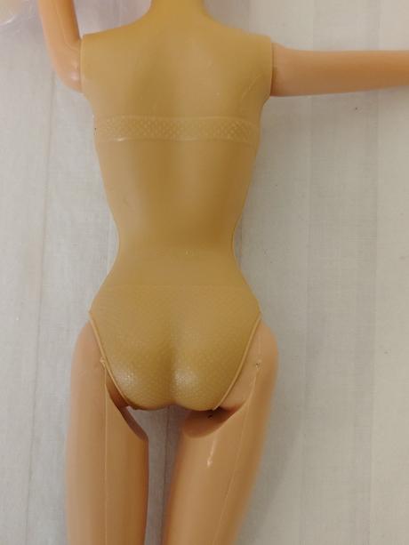 Retro blond bábika 31 cm, originál barbie sandále,