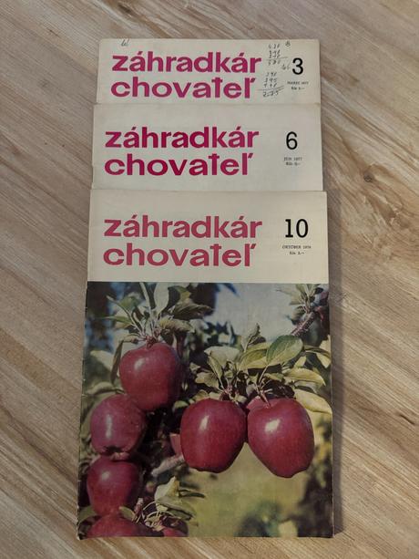 Záhradkár a chovateľ 10/1976, 3/1977, 6/1977,