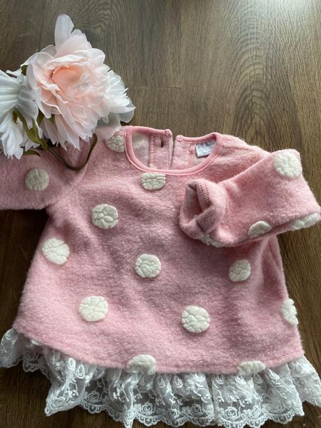 Svetrik, mikina  s krajkou, f&f,74