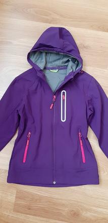 Fialová softshellová vetrovka 140/146, lewro,140