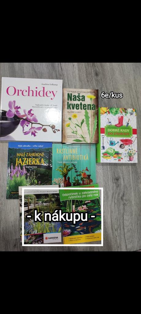 Knihy o bylinkách, záhrade, 