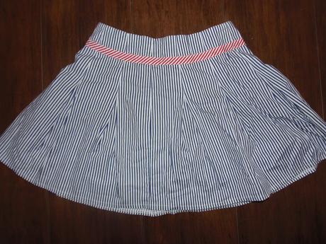 Sukňa prúžkovaná - námornícka, c&a,152
