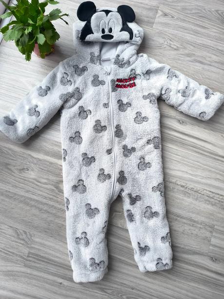 Mackový overal veľkosť 12-18 mesiacov ako nový, f&f,86