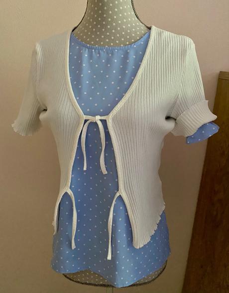 Tričkové bolerko na zaväzovanie 158/164, lindex,164