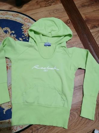 Bavlnená mikina, reebok,l