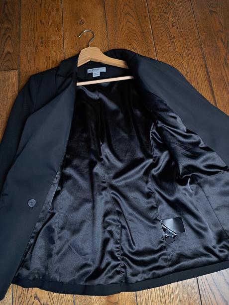 Čierne smokingové sako, h&m,38