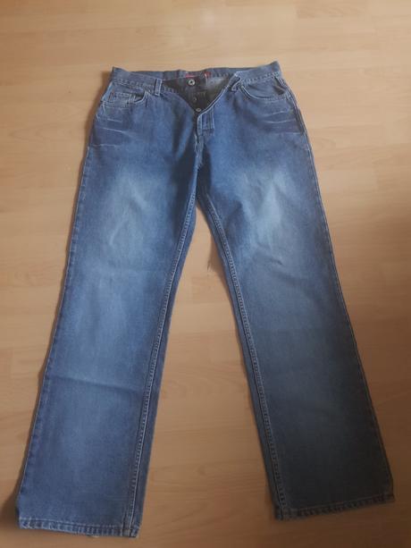 Pánske tmavomodré rifle na gombíky, 32