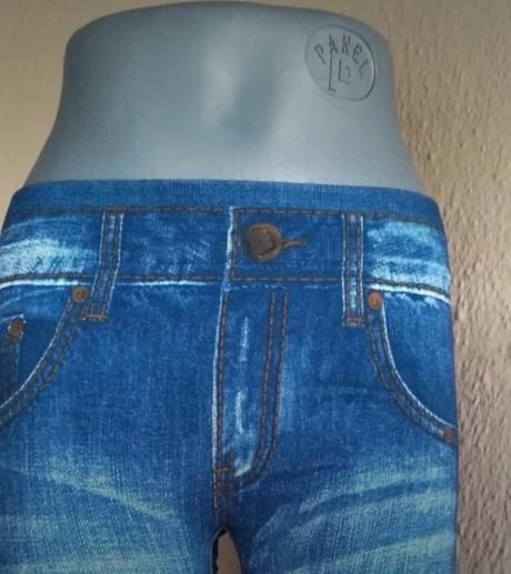 Legíny dlhé, džínsový deravý vzhľad, veľkosť l, l / xl