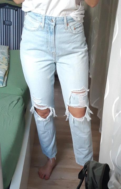 Rifle vysoký pás, h&m,38