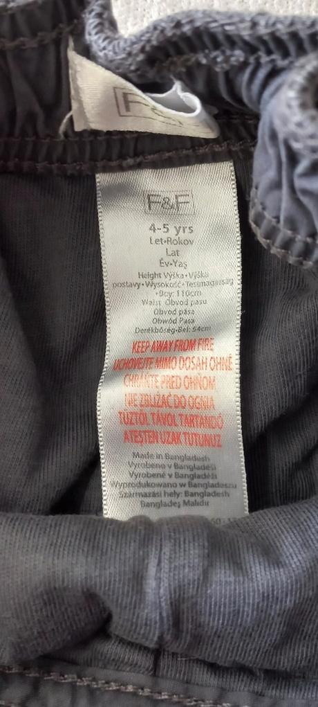 Zateplené nohavice, f&f,110