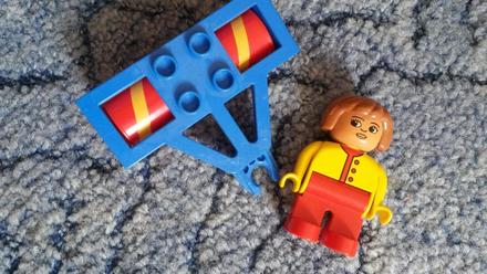 Lego duplo farmárka a valec retro stará hračka,