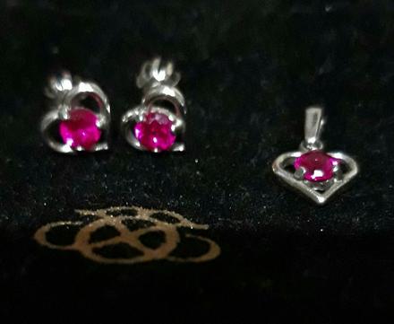 Nausnicky aj  prívesok 925, 