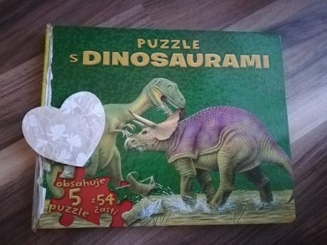 Puzzle kniha s dinosaura i, 