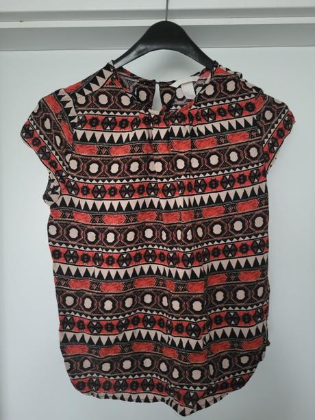 Vzorovaná blúzka, h&m,s