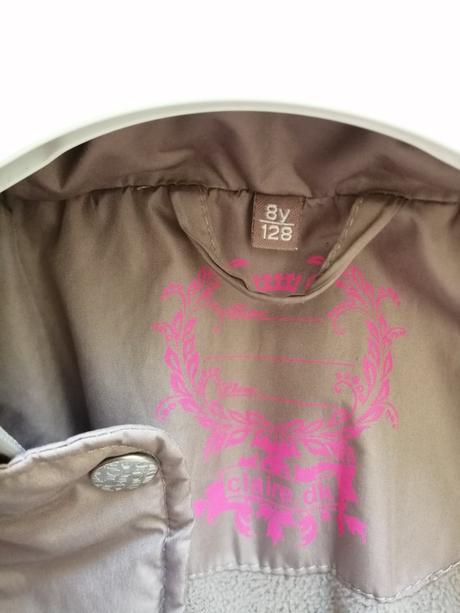 Kabátik béžový pre dievčatká, veľ. 128, 128