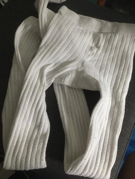 Hrubšie pančusky 2x, biele a modré, tesco,122