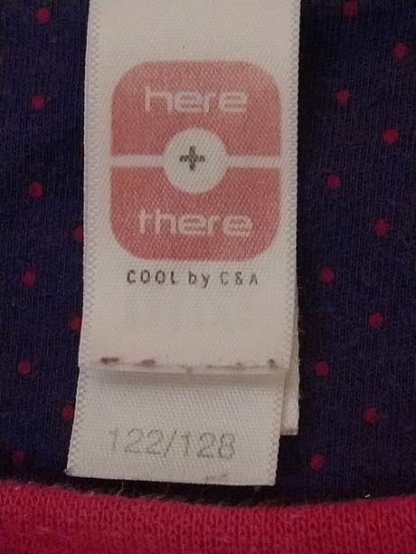 Sýto ružové tričko s motívom, c&a, 122-128 cm, c&a,128