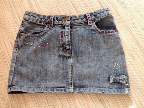 Riflová sukňa, george,140