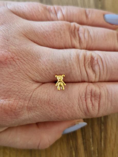 Piercingová náušnica bear, 