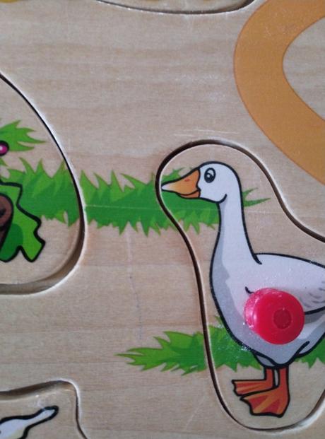 Drevené puzzle farma, 