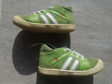 Detské topánky rak zelené v24 celokožené, rak,24